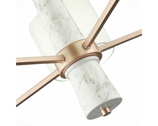 SL1163.203.05 Светильник подвесной ST-Luce Матовое золото/Белый E14 5*40W