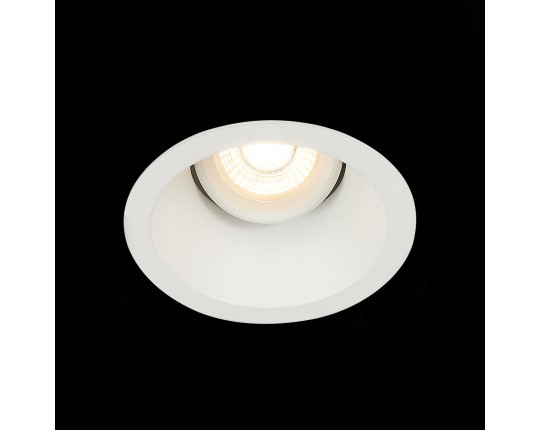 ST207.508.01 Св-к встр. Белый GU10 1*50W  D103xH52 220V Без ламп