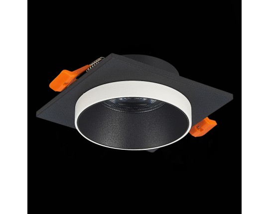 ST206.418.01 Св-к встр. Черный GU10 1*50W  L92xW92xH38 220V Без ламп