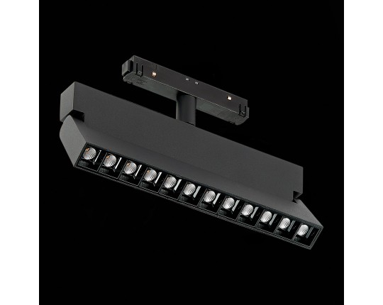 ST362.436.12 Магнитный трековый светильник Черный LED 1*12W 3000K 1 009Lm Ra>80 36° IP20 L219xW22xH1