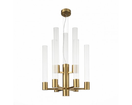 SL1229.303.09 Люстра подвесная ST-Luce Латунь/Прозрачный GU10 9*5W