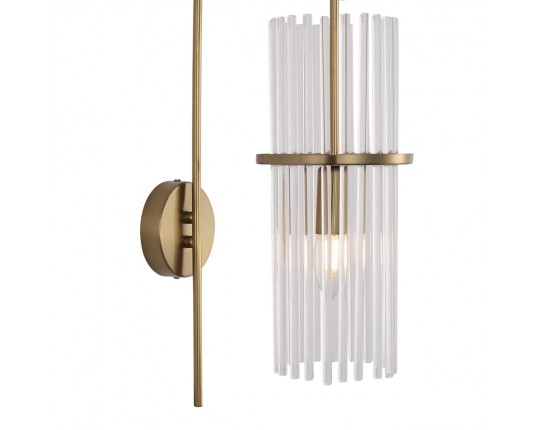 SL6145.301.01 Светильник настенный ST-Luce латунь/прозрачный E14 1*40W