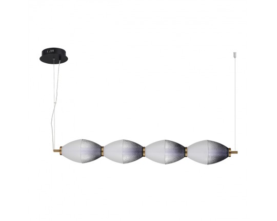 SL6130.403.24 Светильник подвесной ST-Luce Черный/Белый, Дымчатый LED 1*28W 3000K