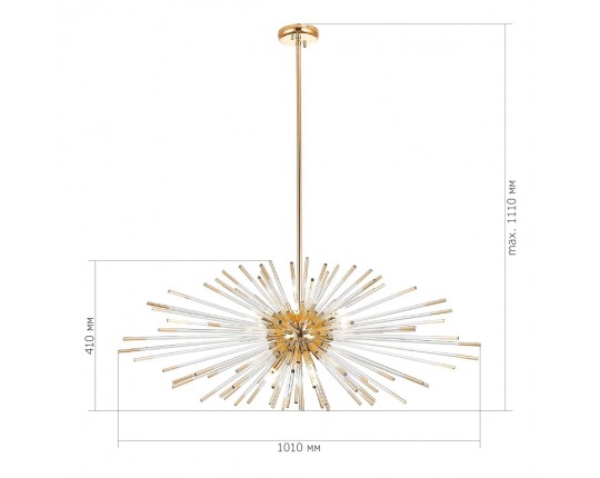 SL1097.203.09 Светильник подвесной ST-Luce Французское золото G9 9*5W