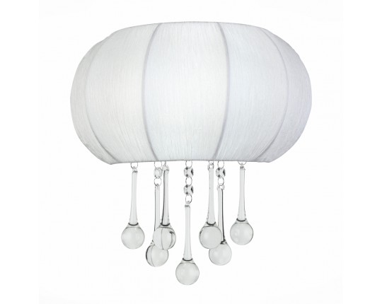 SL350.051.02 Бра ST-Luce Хром/Белый, Прозрачный E14 2*40W