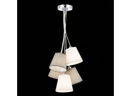SLE300403-05 Светильник подвесной Хром/Белый, Серый E14 5*40W