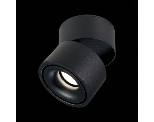 ST652.432.12 Светильник потолочный Черный LED 1*12W 3000K 1 000Lm Ra>90 36° IP20 D100xH105 170-240VV