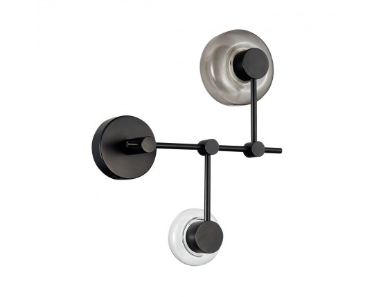 SL6005.401.02 Светильник настенный ST-Luce Черный/Дымчатый, Прозрачный LED 2*3W 3000K