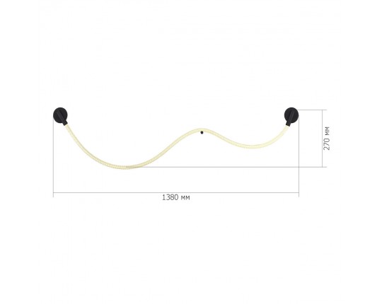 SL6118.401.01 Светильник настенный ST-Luce Черный/Белый LED 1*20W 4000K