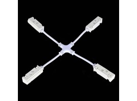 ST006.569.00 Коннектор питания X-оБразный для магнитного шинопровода ST-Luce Белый