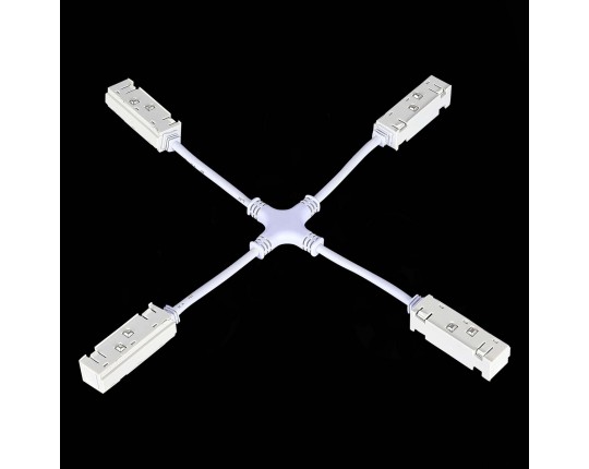ST006.569.00 Коннектор питания X-оБразный для магнитного шинопровода ST-Luce Белый