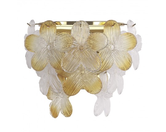 SL6240.201.02 Светильник настенный ST-Luce золотистый/Прозрачный, янтарный E14 2*60W