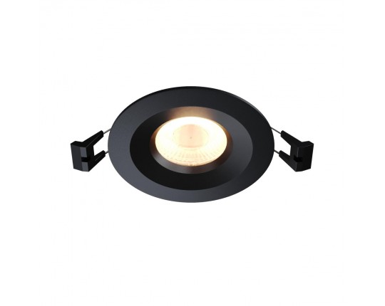 ST216.408.01 Св-к встр. Черный GU10 1*7W IP20 D100xH23 220V Без ламп