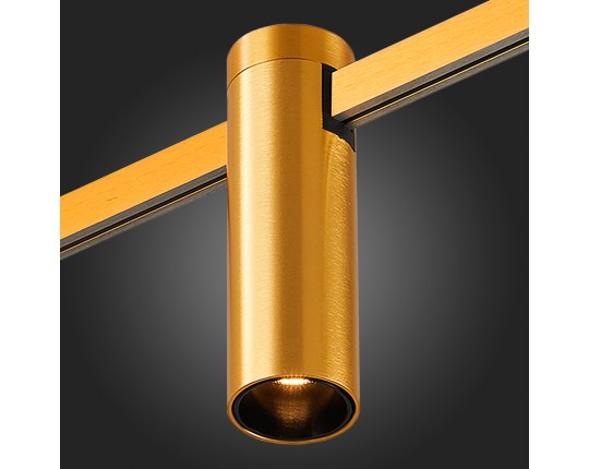 ST810.206.05 Магнитный трековый светильник FARM Золотистый LED 1*5W 3000K 230Lm Ra90 60 IP20 D35xH11