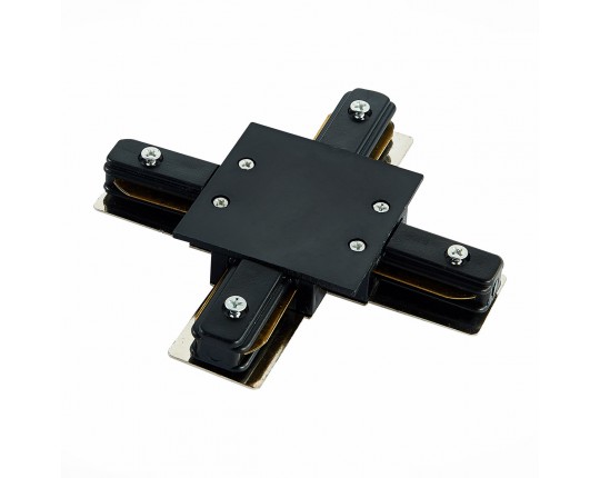 ST013.449.00 Коннектор X-оБразный для однофазного встраиваемого шинопровода ST-Luce Черный