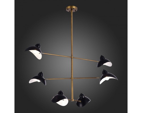 SL1801.303.06 Люстра потолочная ST-Luce Античная бронза/Черный E14 6*60W