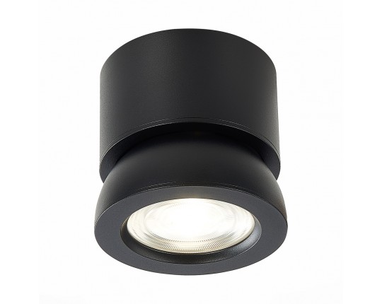ST654.432.10 Светильник потолочный Черный LED 1*10W 3000K 850Lm Ra>90 38° IP20 D95xH96 180-240V