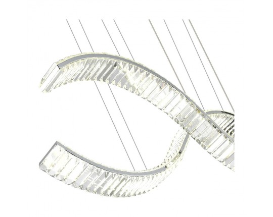 SL6206.103.50 Светильник подвесной ST-Luce Хром/Прозрачный LED 1*50W 3000K