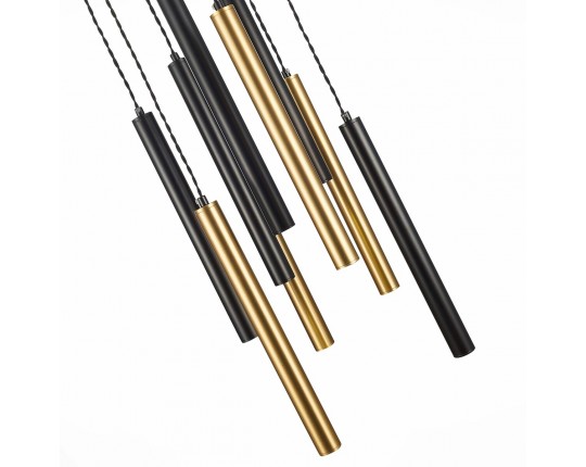 ST153.443.27 Светильник подвесной Черный LED 1*27W 4000K 2 295Lm Ra  IP20 D350xH1 500 180-240V