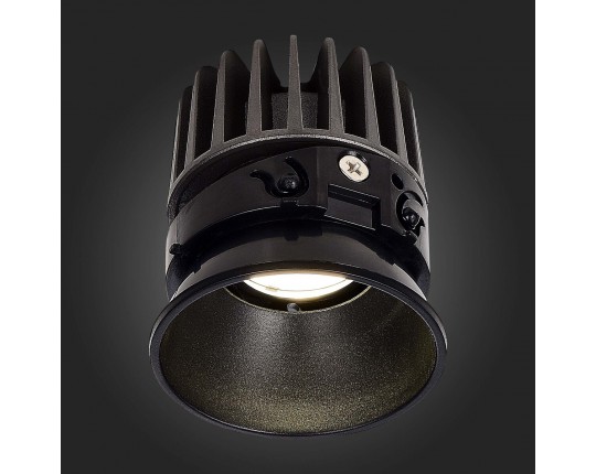 ST851.438.12 Светодиодный модуль Черный LED 1*12W 3000K 960Lm Ra>90 36°IP20 D69xH85 220-240V(глянец)