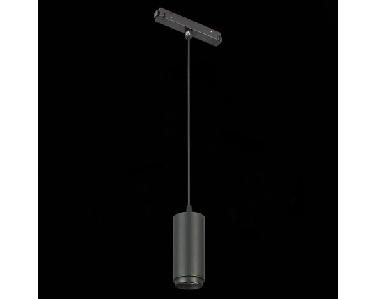 ST357.433.06 Магнитный трековый светильник подвесной ZOOM Черный LED 1*6W 3000K 667Lm Ra>80 10-60° I
