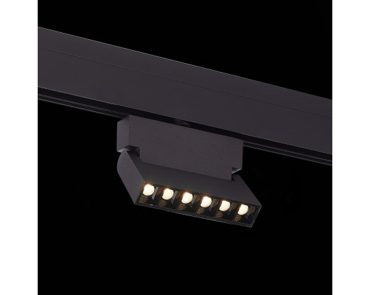 ST362.436.06 Магнитный трековый светильник Черный LED 1*6W 3000K 532Lm Ra>80 36° IP20 L120xW22xH134