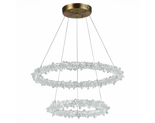 SL6105.203.02 Люстра подвесная ST-Luce Золотистый/Прозрачный LED 1*80W 3000 - 6500K