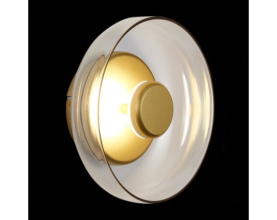 SL6002.201.01 Светильник настенный ST-Luce Золотистый/Янтарный LED 1*7W 4000K