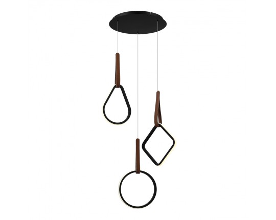 SL6131.403.36 Светильник подвесной ST-Luce Черный/Черный, Терракотовый LED 1*36W 4000K