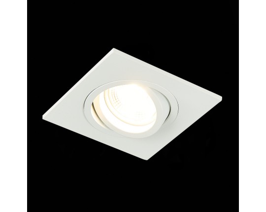 ST251.508.01 Св-к встр. Белый GU10 1*50W  IP20 L92xW92xH27 220V Без ламп