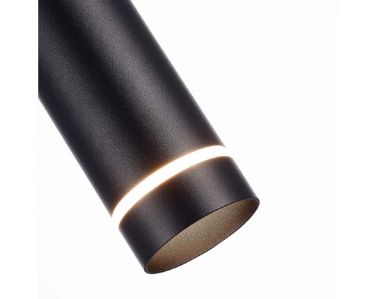 ST115.433.12 Светильник подвесной Черный LED 1*12W 3000K 936Lm Ra>90 120° IP20 D80xH300 165-265V