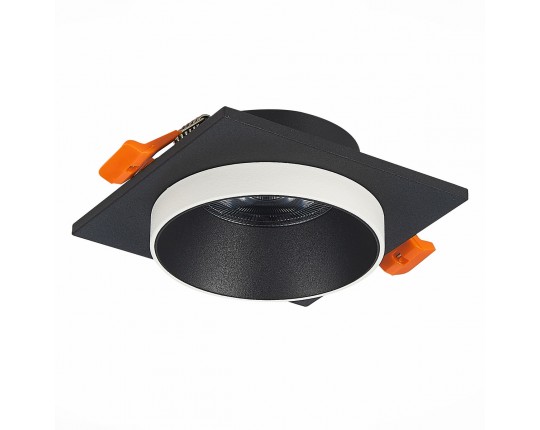 ST206.418.01 Св-к встр. Черный GU10 1*50W  L92xW92xH38 220V Без ламп