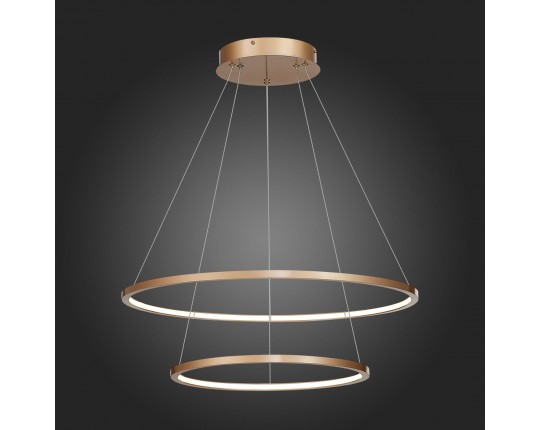 ST603.243.56 Светильник подвесной ST-Luce Золотистый/Белый LED 1*56W 4000K