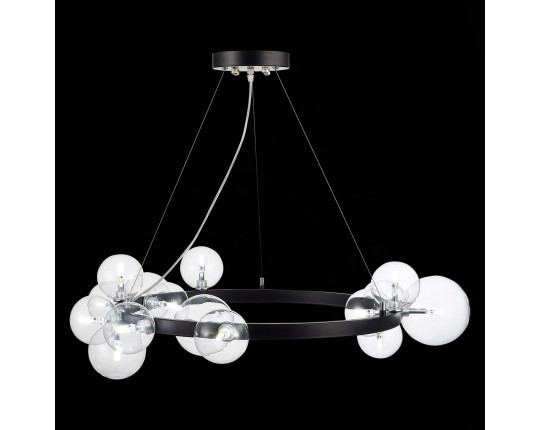 SL1165.403.15 Светильник подвесной ST-Luce Черный/Прозрачный G4 15*5W