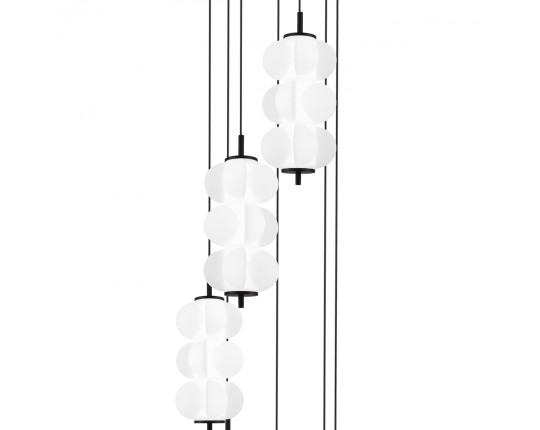 SL6121.403.07 Светильник подвесной ST-Luce Черный/Белый LED 7*8W 3000K