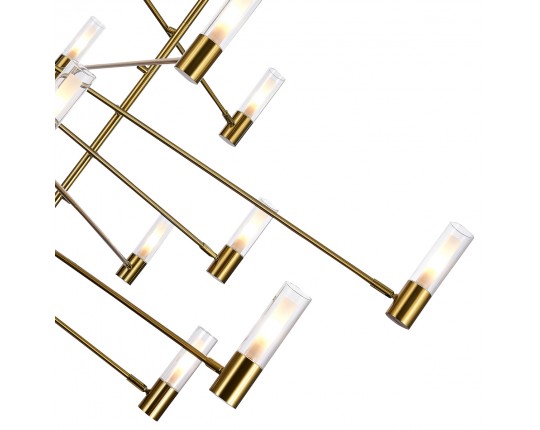 SL1239.303.14 Люстра потолочная ST-Luce Латунь/Белый, Прозрачный G9 14*5W 4000K