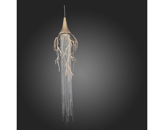 SL1116.203.01 Подвес ST-Luce Золотистый с патиной/Золотистый с  патиной, Никель LED 1*5W 3000K