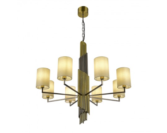 SL1638.303.08 Светильник подвесной ST-Luce Латунь/Серый E14 8*42W