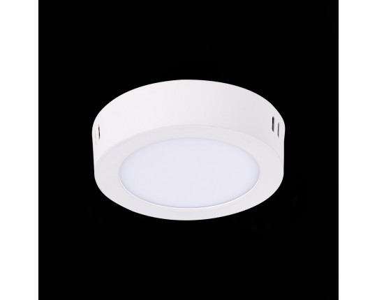 ST112.542.06 Светильник настенно-потолочный Белый LED 1*6W 4000K 370Lm Ra80 120° IP20 D110xH28 90-26