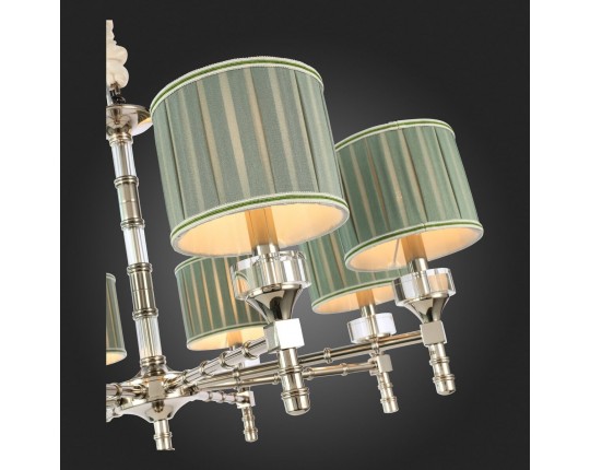 SL1121.103.08 Люстра подвесная ST-Luce Никель/Оливковый E14 8*40W