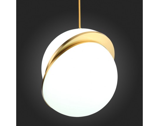 SL1164.313.01 Светильник подвесной ST-Luce Латунь/Белый E27 1*60W