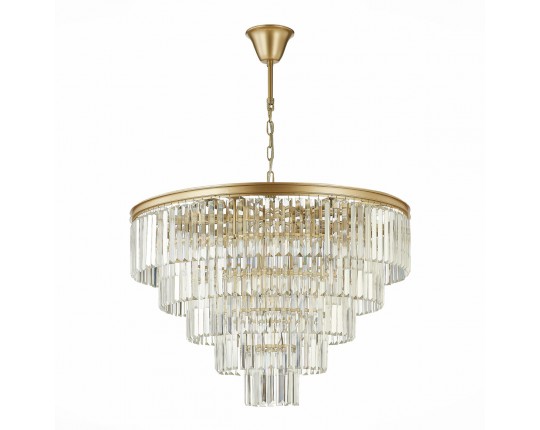 SL1624.203.15 Люстра подвесная ST-Luce шампань/прозрачный E14 15*40W