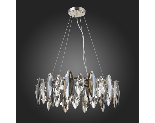 SL1227.103.08 Люстра подвесная ST-Luce Никель/Прозрачный E14 8*40W