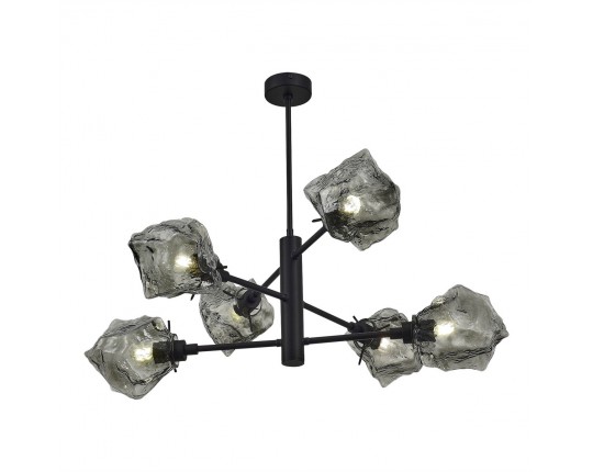 SL1175.402.06 Люстра потолочная ST-Luce Черный/Серо-зеленый E14 6*40W