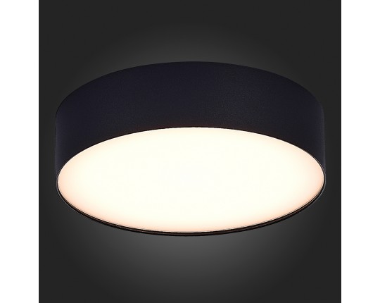 ST606.432.27 Светильник потолочный Черный LED 1*27W 3000K 2 430Lm Ra>90 120° IP20 D220xH55 185-265V