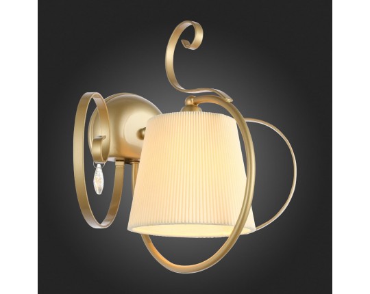 SL177.201.01 Светильник настенный Золотистый/Белый E14 1*40W