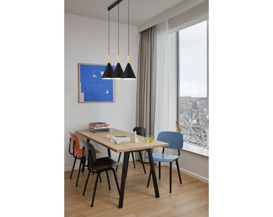 SLE1255-403-03 Светильник подвесной Черный/Черный E27 3*40W