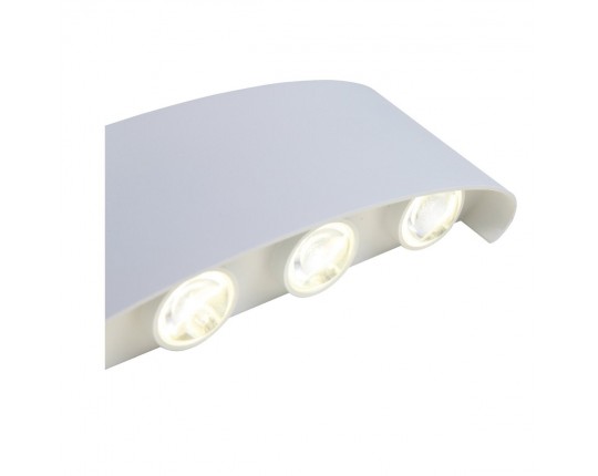 SL089.501.08 Светильник уличный настенный ST-Luce Белый кварцевый LED 8*1W 4000K