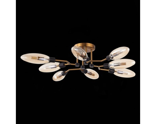 SL1174.302.08 Люстра потолочная ST-Luce Латунь/Коньячный G9 8*5W