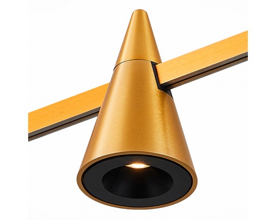 ST813.206.05 Магнитный трековый светильник FARM Золотистый LED 1*5W 3000K 272Lm Ra90 60 IP20 D70xH11